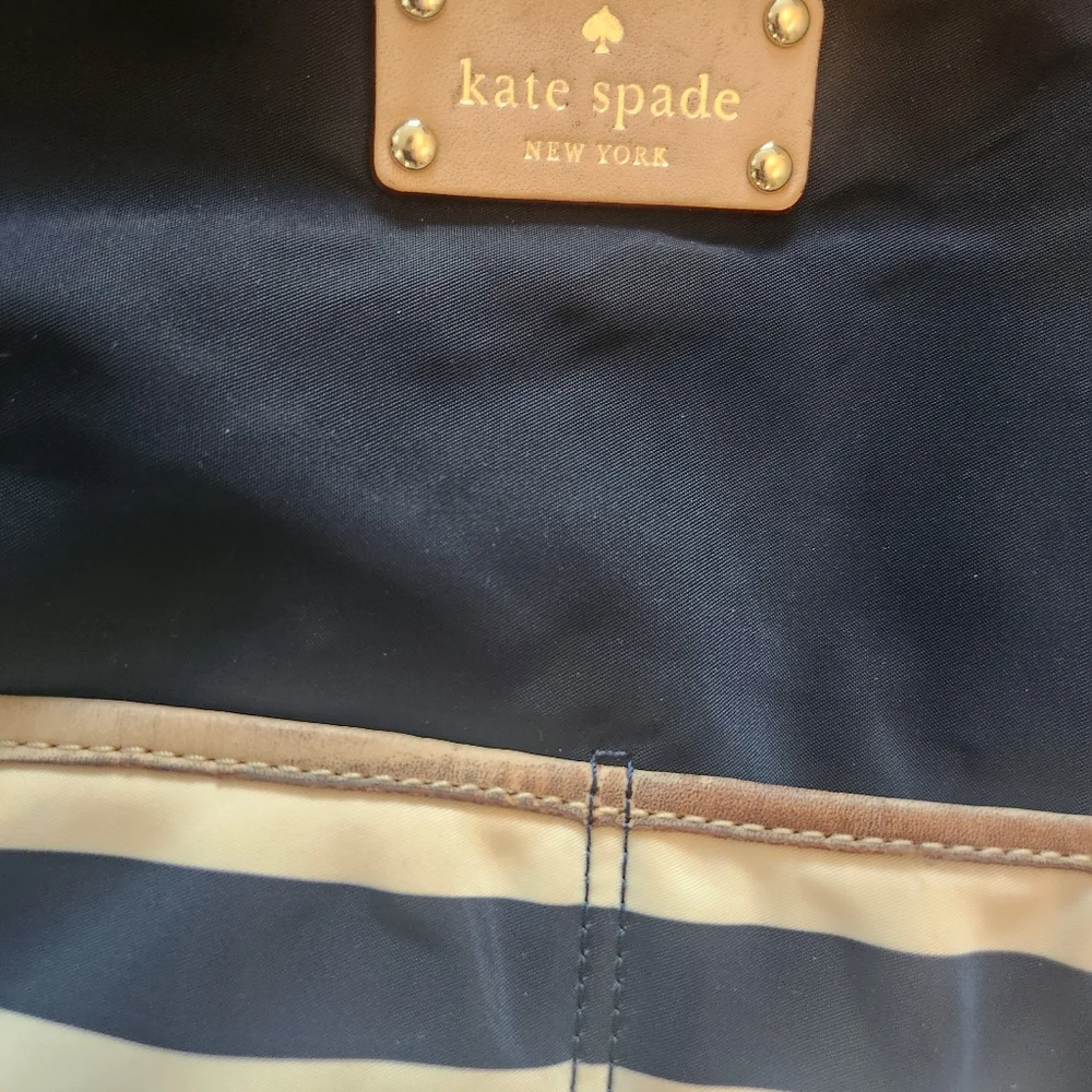 Kate Spade Baby Diaper Bag Blue Striped
